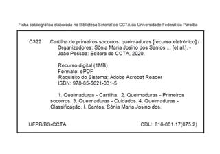 Cartilha Queimaduras Pdf