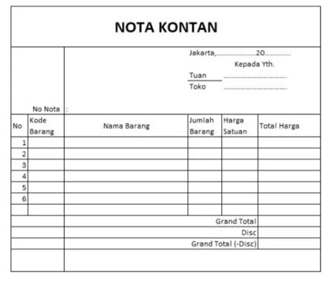 Langkah Praktis Membuat Nota Kontan Secara