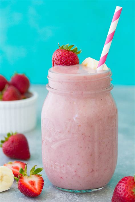 Strawberry Banana Smoothie Recipe Kristines Kitchen