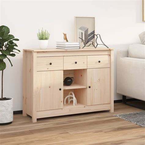 Armoire De Chambre Buffet X X Cm Bois Massif De Pin Yw Tech