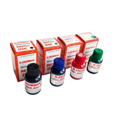 Isi Tinta Refill Ink Spidol Whiteboard Snowman Wbi Mega Jaya Utama