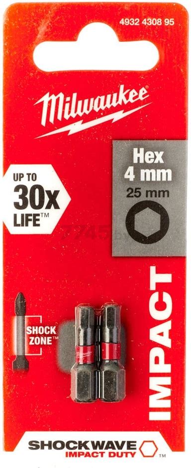 Бита для шуруповерта ударная Hex MILWAUKEE Shockwave купить в Минске ...