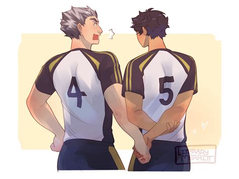 Bokuaka By Merrittdraws Bokuto Koutarou Tsukkiyama Akaashi Keiji