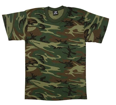 Rothco Woodland Camo U S Made T Shirt