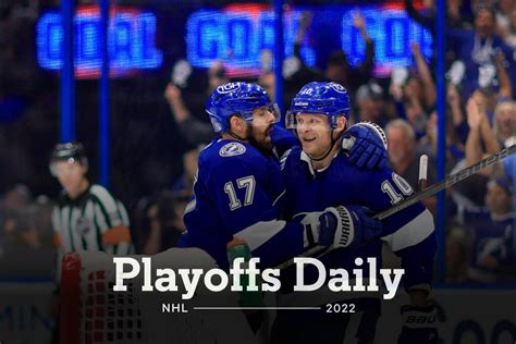 NHL Playoffs Results Daily Blues Bruins Lightning Kings All Tie