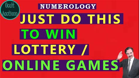 Numerology Ii Do This And Win A Lottery Ii Find Your Lucky Numbers Win