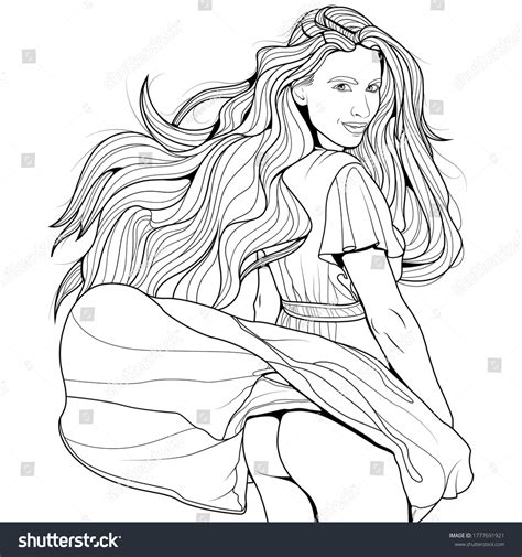Nude Sexy Girl Coloring Book Vector Stock Vector Royalty Free 1777691921 Shutterstock