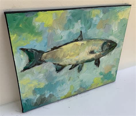 Fish Painting Fish Abstract Painting Fish Oil Painting Fish Wall Painting Fish Original Painting ...