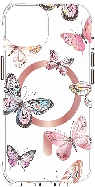 Karma By Body Glove Pink Butterflies With Magsafe Case Iphone 14 13