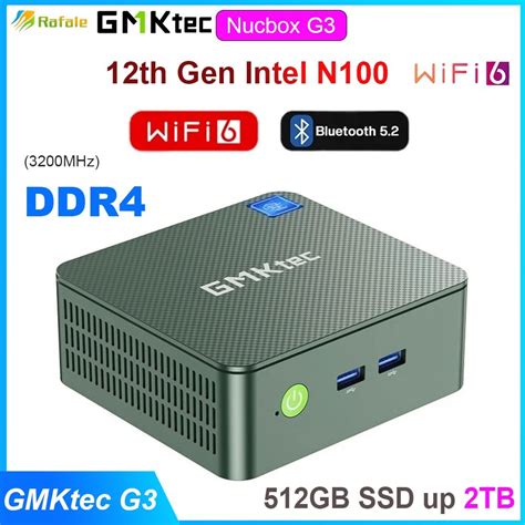 GMKtec G3 12th Gen Intel N100 Mini PC Nucbox G3 Windows 11 DDR4 16GB