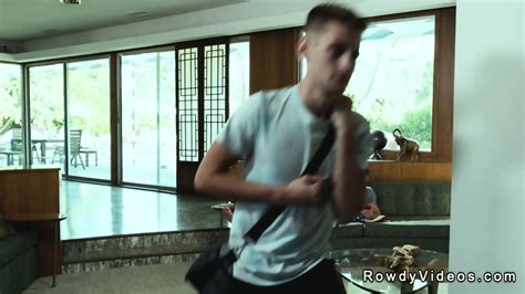 Threesome Gay Military Anal Action In Bedroom