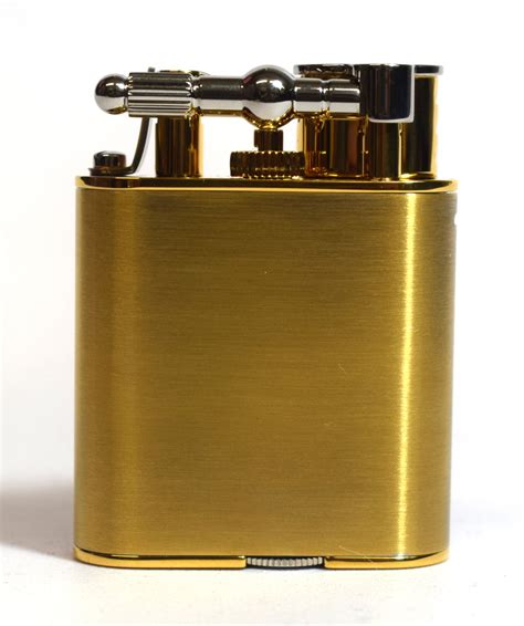 Dunhill Unique Turbo Duke Alfred Dunhill Brass Gold Plated Lighter