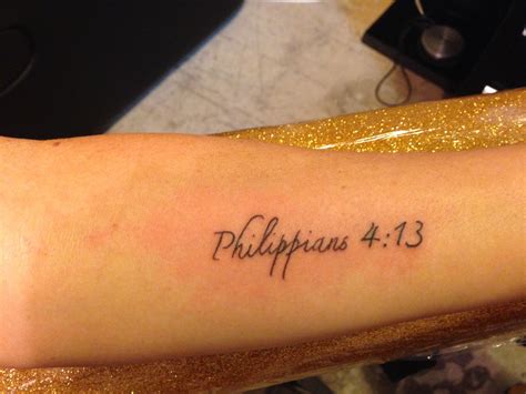 Philippians Tattoo Forearm