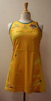 Australian netball uniform worn by Natalie von Bertouch, World Netball ...