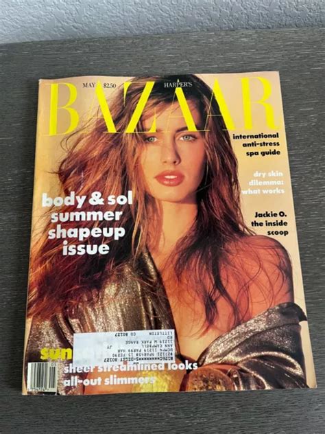 Vintage Harper S Bazaar Fashion Magazine May Julie Anderson