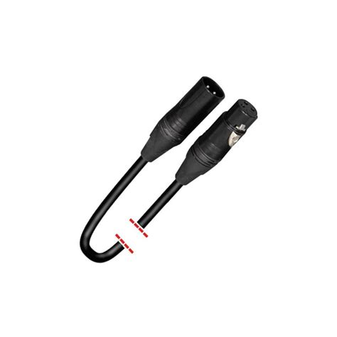 Cable Xlr Macho Hembra Metro Negro Mk