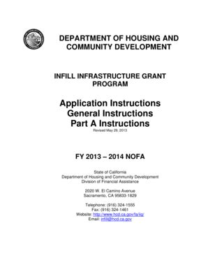 Fillable Online Hcd Ca Instructions Part A California Department Of