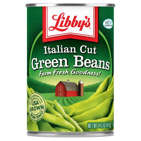 Libbys Canned Italian Cut Green Beans 14 5 Oz Can