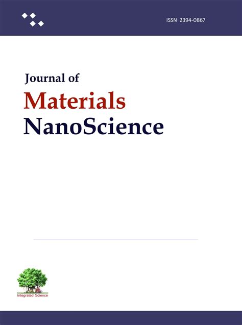 Journal Of Materials Nanoscience In Jaunti Delhi