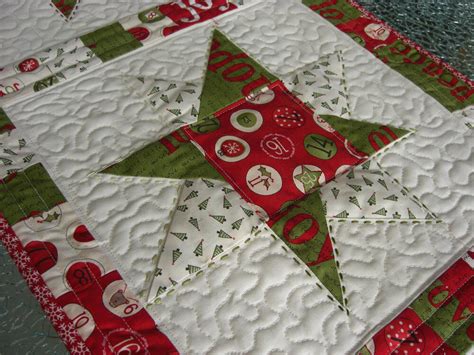 Wonky Stars Patchwork Tischläufer Quilt Tischdecke Weihnachten Sterne