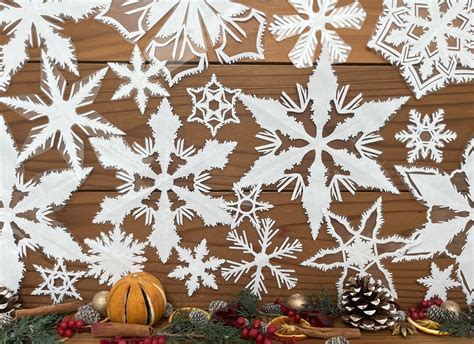 Paper Snowflakes 20 Mixed Size Etsy