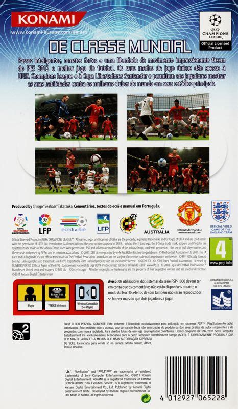 Pes 2012 Pro Evolution Soccer Cover Or Packaging Material Mobygames