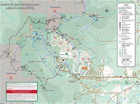 Trail Map | Parc d'environnement naturel de Sutton