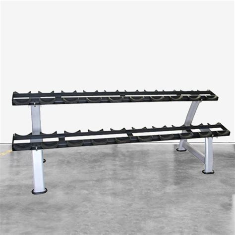 YALLA HomeGym Commercial Quality 2 Tier Dumbbell Rack Stand Weight