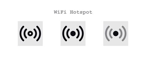 Wifi Hotspot Icons Set 20839787 Vector Art At Vecteezy