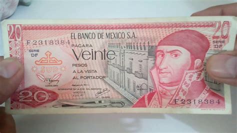 Billete De 20 Pesos De 1973 Precio Billetes Mexicanos Billetes