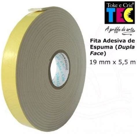 Fita Banana Adesiva Dupla Face De Espuma 19mm X 5 5m Fita Banana