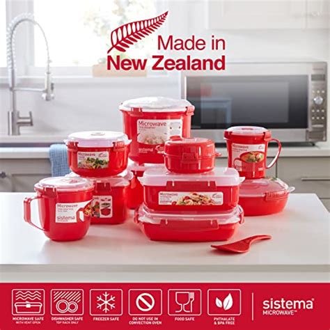 Sistema Microwave Soup Mug with Lid and Steam Release Vent, Dishwasher ...