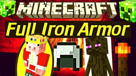 Full Iron Armor Crafted Minecraft Youtube