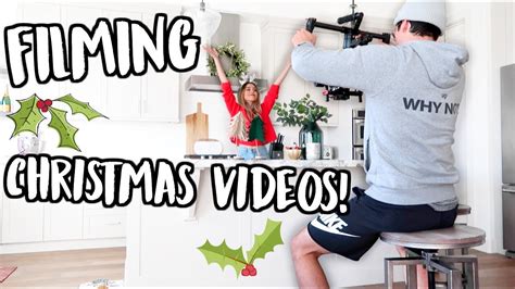 Filming Christmas Videos Vlogmas Day 4 Youtube