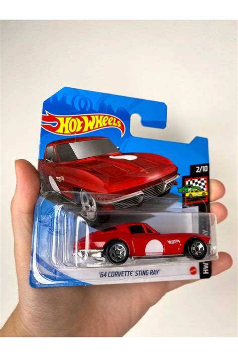 HOT WHEELS Hotwheels 64 Corvette Sting Ray Kırmızı 1 64 Ölçek Mini Metal Araba Fiyatı Yorumları