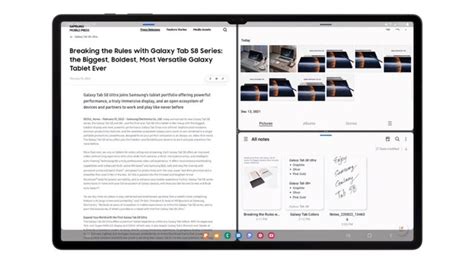 Galaxy Tab S8 Dapat Update Android 12L Ada Fitur Taskbar Buat