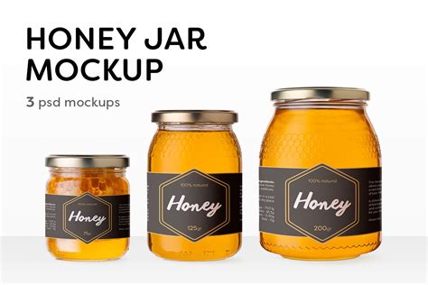 Honey Jar Mockups | Product Mockups ~ Creative Market