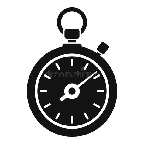 Sport Stopwatch Icon Outline Style Stock Vector Illustration Of