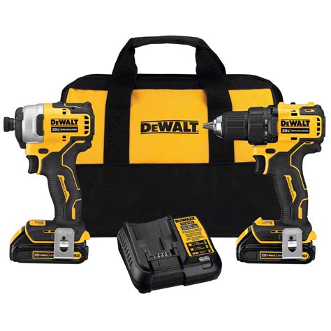 Dewalt 20v Max Atomic Cordless Brushless 2 Tool Compact Drill And