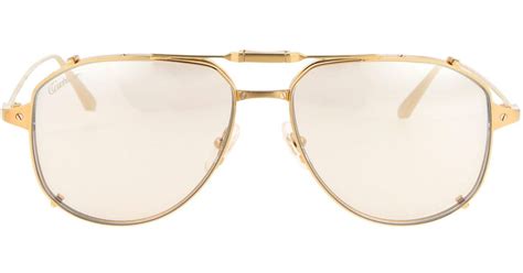 Cartier Sunglasses in Natural for Men | Lyst