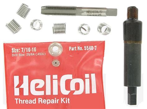 Tool 7 16 16 Helicoil Repair Kit With 6 Inserts 45 Restoration Company