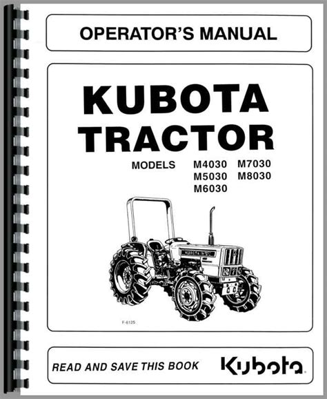 Kubota M Tractor Operators Manual