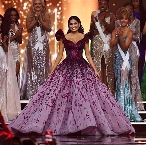 Andrea Meza Stuns In Michael Cinco Ballgown During Miss Universe