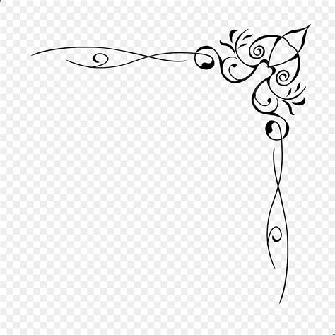 Simple Pattern Corner Frame PNG Image And Clipart Image For, 53% OFF