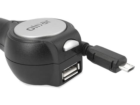 Olixar Autolader Met Oprolbare Micro Usb Kabel