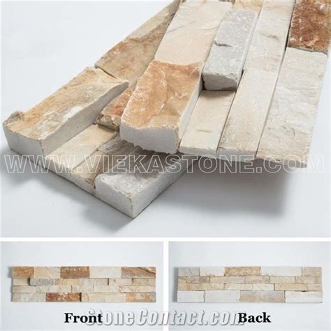 China Manufacturer Yellow Quartzite Ledgestone Natural Culture Stone