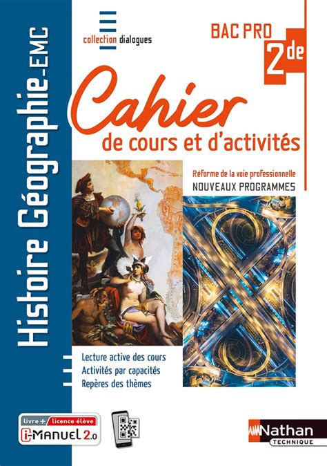 Amazonfr Histoire Géographie Emc 2de Bac Pro Cahier De Cours