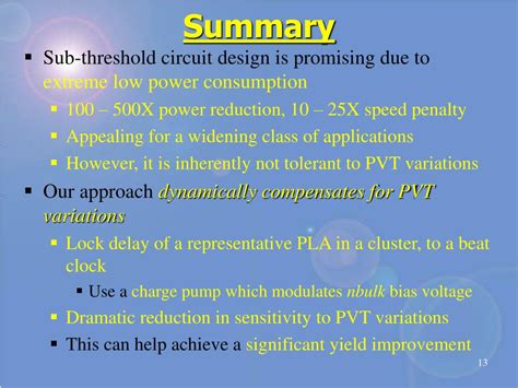 Ppt A Variation Tolerant Sub Threshold Design Approach Powerpoint