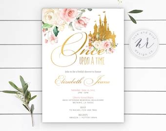 Once Upon A Time Baby Shower Invitation Etsy