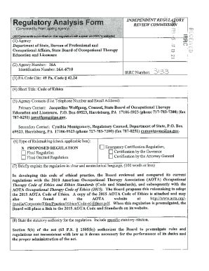 Fillable Online Irrc State Pa Updated Form 4 Sign Off Suppressor